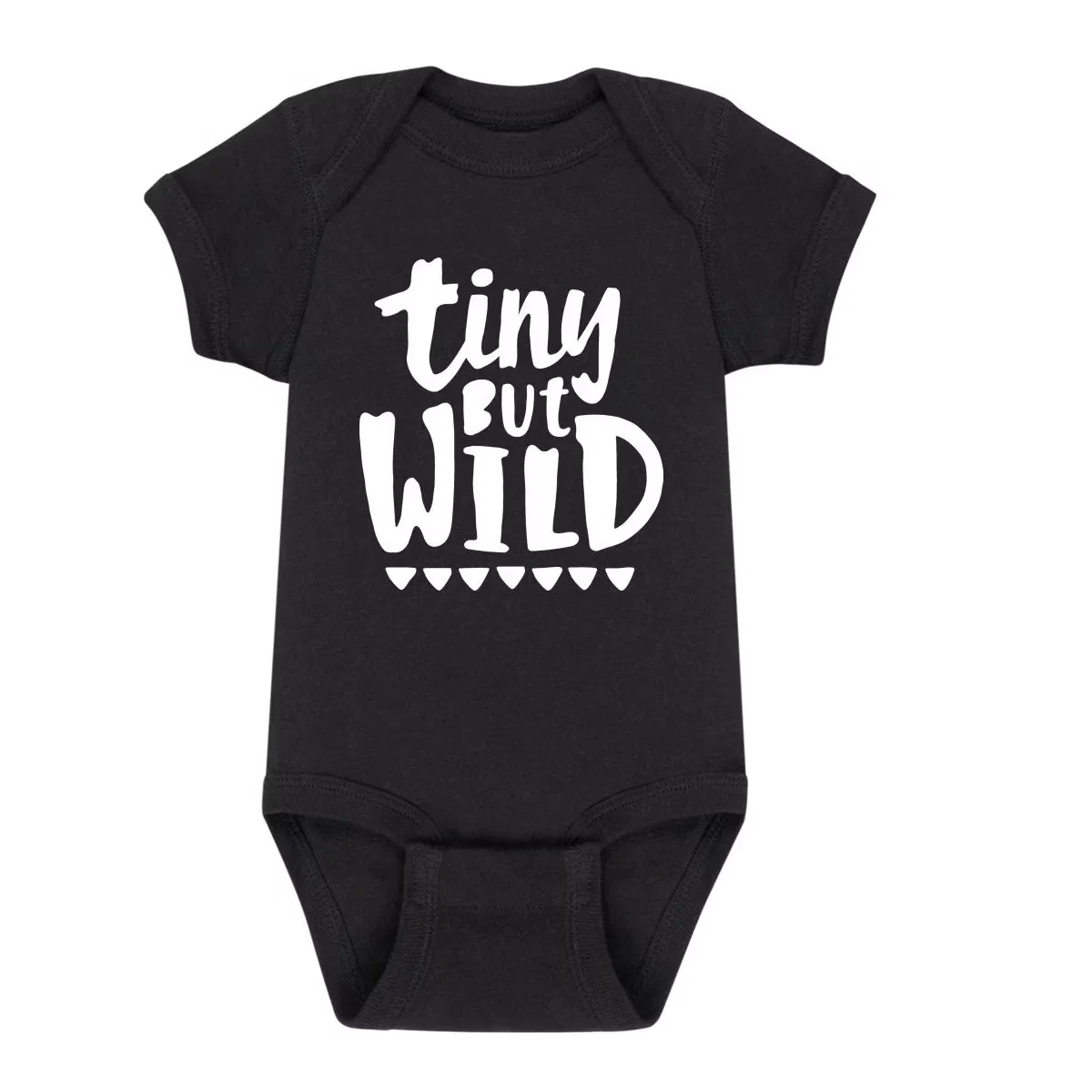 Боди-комбинезон с принтом Tiny But Wild Instant Message, Black
