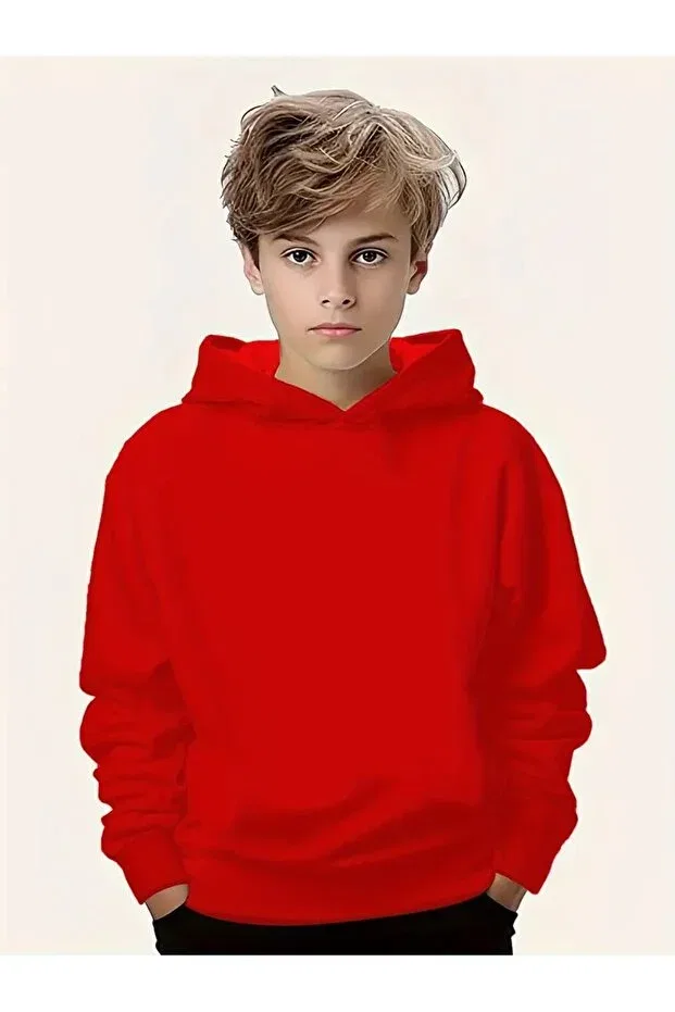 Детское худи с капюшоном хлопковое Daxis Sportwear Company, Red