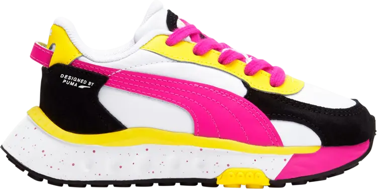 

Кроссовки Puma Wild Rider Little Kid Rollin - Pink Glow Yellow, розовый