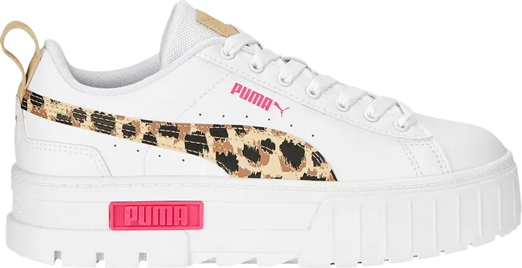 Кроссовки Puma Wmns Mayze Animal Print, белый