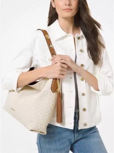 

Сумка Michael Kors Rooklyn, кремовый/коричневый, Зеленый, Сумка Michael Kors Rooklyn, кремовый/коричневый