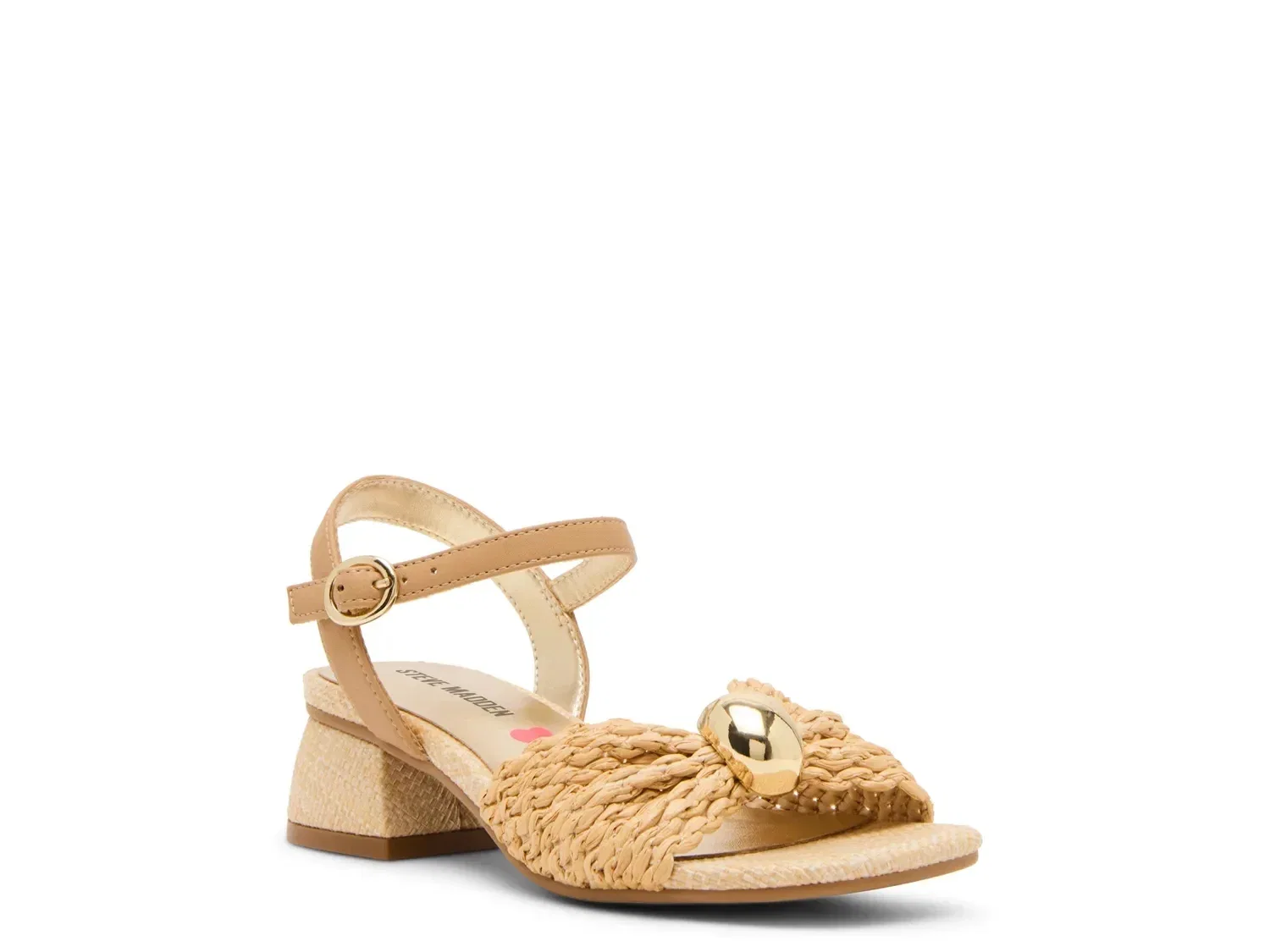 Сандалии Golden, регулируемый ремешок, Steve Madden, натуральная рафия