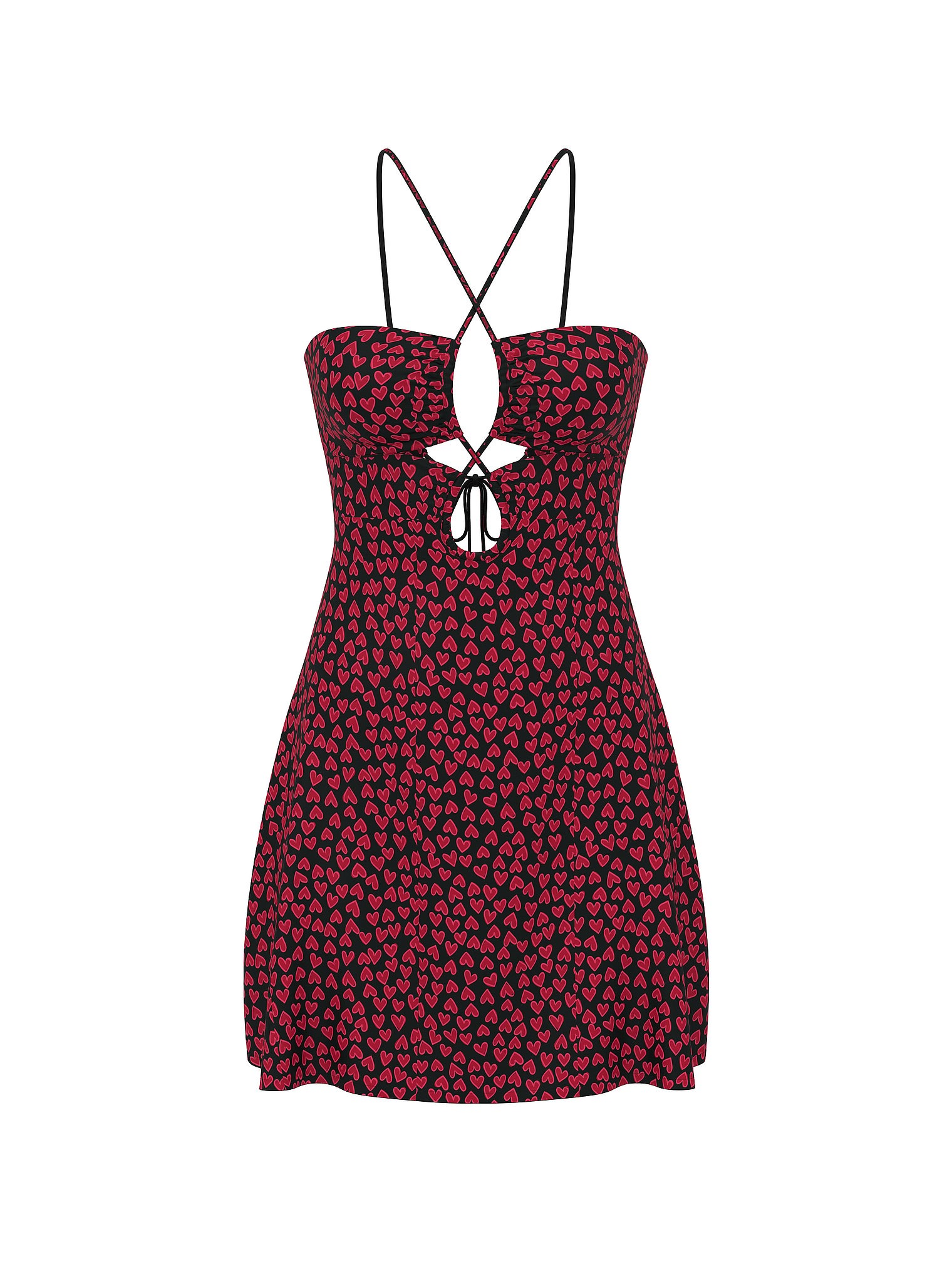 

Пляжное платье Victoria's Secret Swim Beachwear Convertible, черный/красный