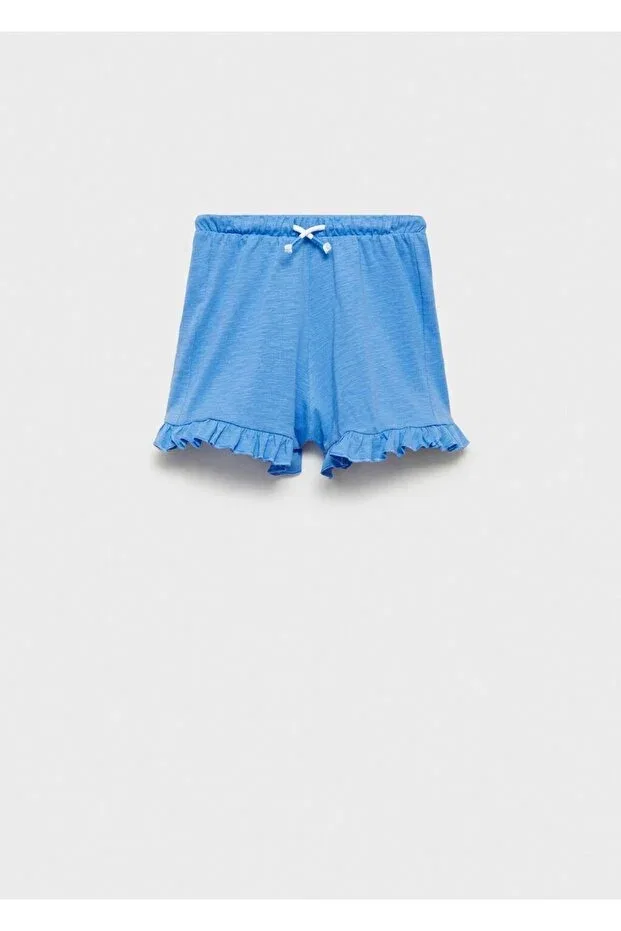 Детские шорты для девочек хлопковые Mango Kids, Blue