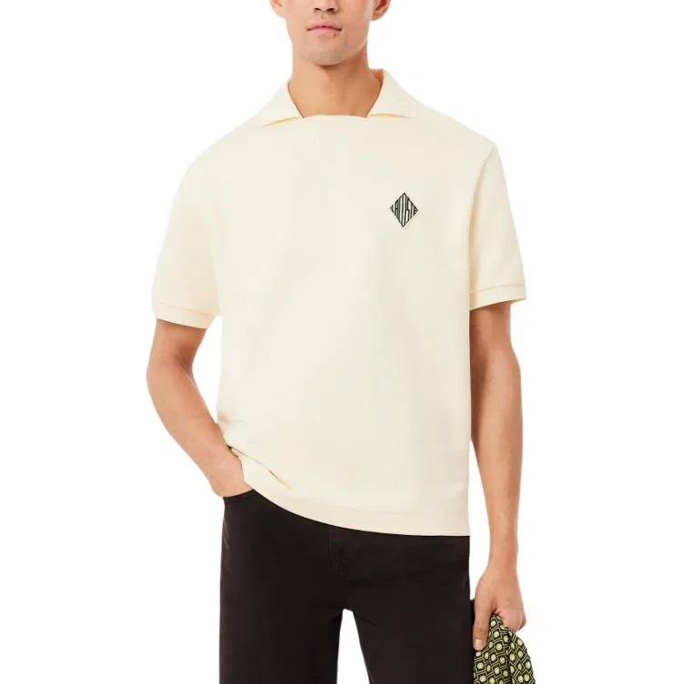 Мужское поло Lacoste, хлопок, цвет S7G — фото 3