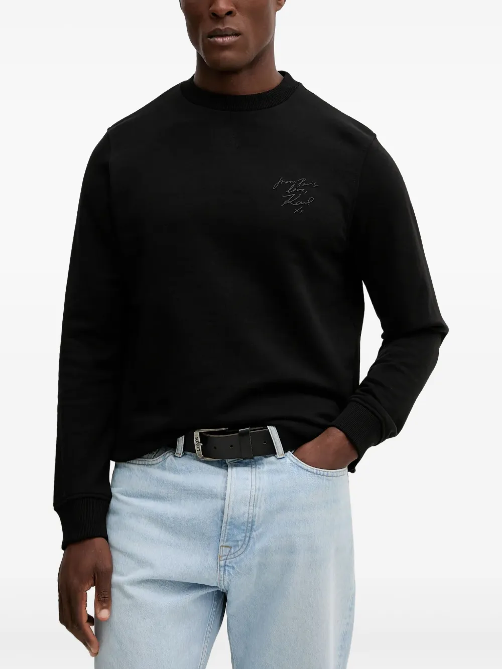 

Свитшот с круглым вырезом X Paris Hilton Karl Lagerfeld, черный