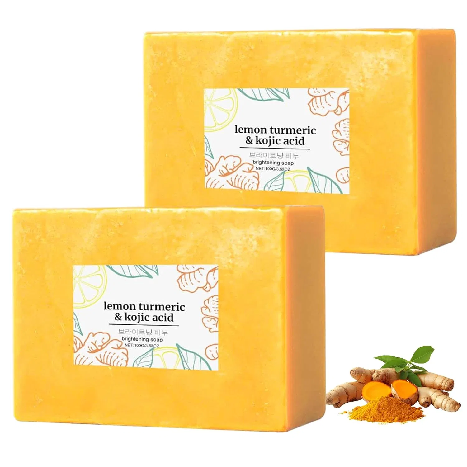 Мыло для лица и тела Scentric Glow Soap, 2 шт., 100 г, Желтый Skzkk