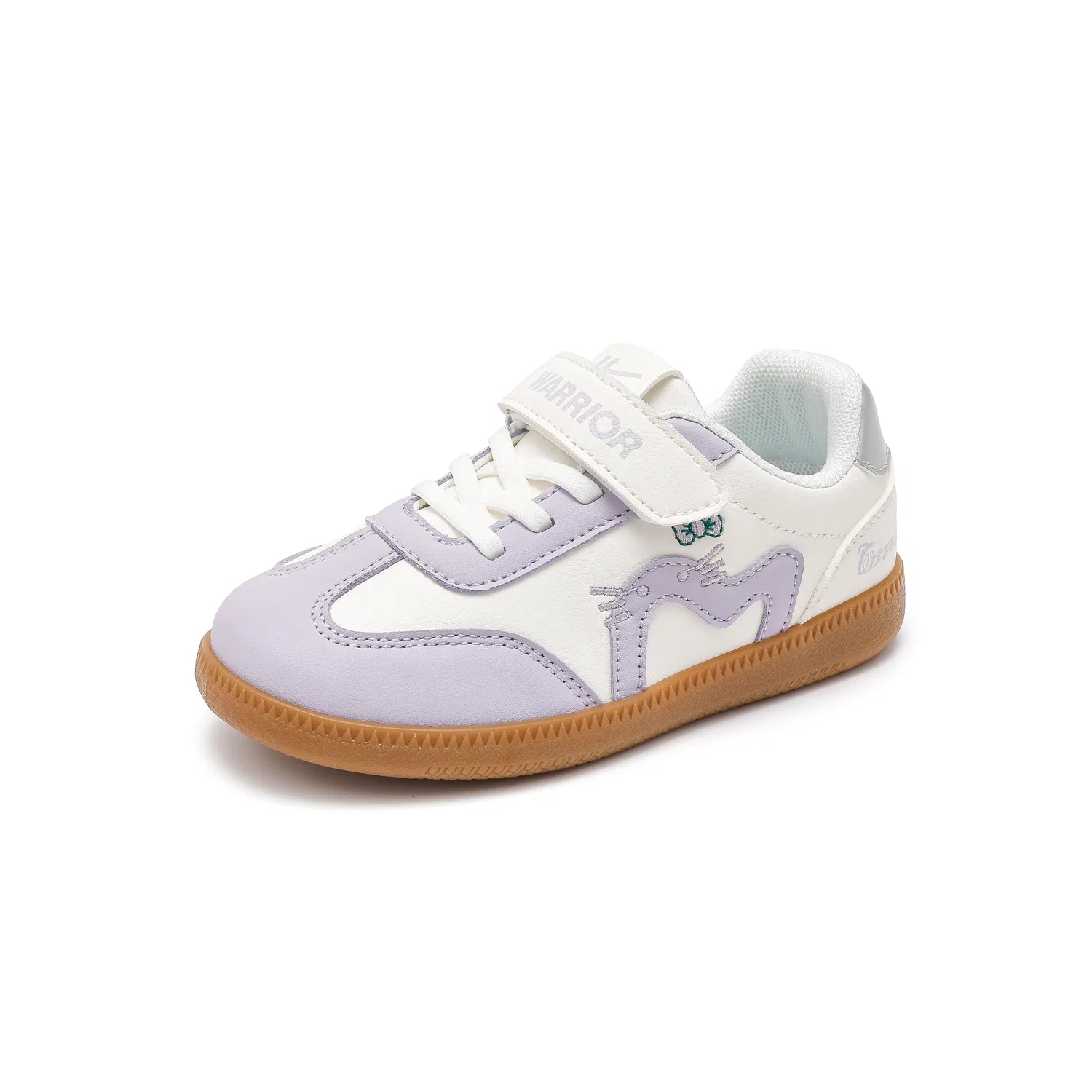 Детские кеды из экокожи White Purple WARRIOR