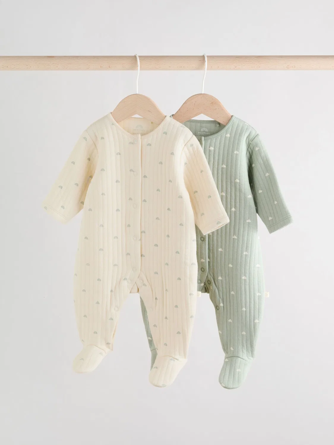 Комплект спальных костюмов, стеганые, Sage Green Next, зеленый