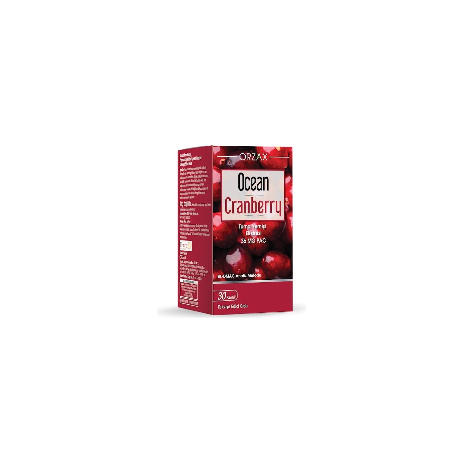

Добавка Orzax Ocean Cranberry Extract, 30 таблеток