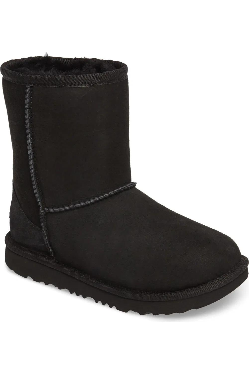 Детские ботинки зимние водонепроницаемые Classic Short II UGG, черный