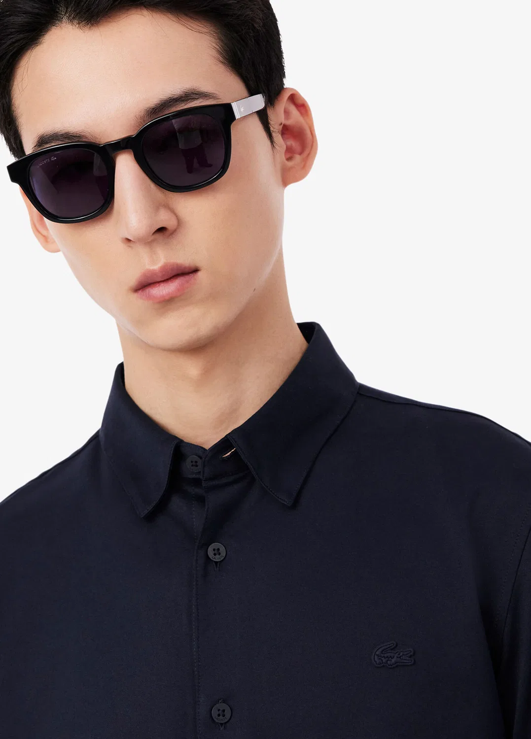 Рубашка Slim Fit Lacoste, navy — фото 3