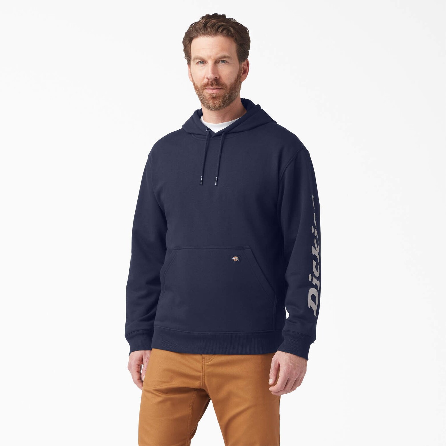 

Толстовка с водоотталкивающим логотипом и рукавами Dickies, цвет Ink Navy (Ik)