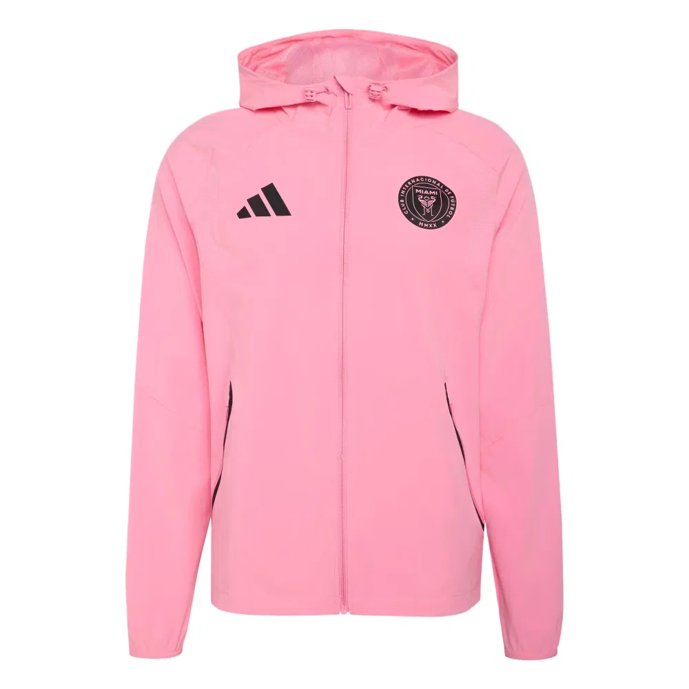 Мужская куртка с капюшоном Adidas, Happy Pink/Black