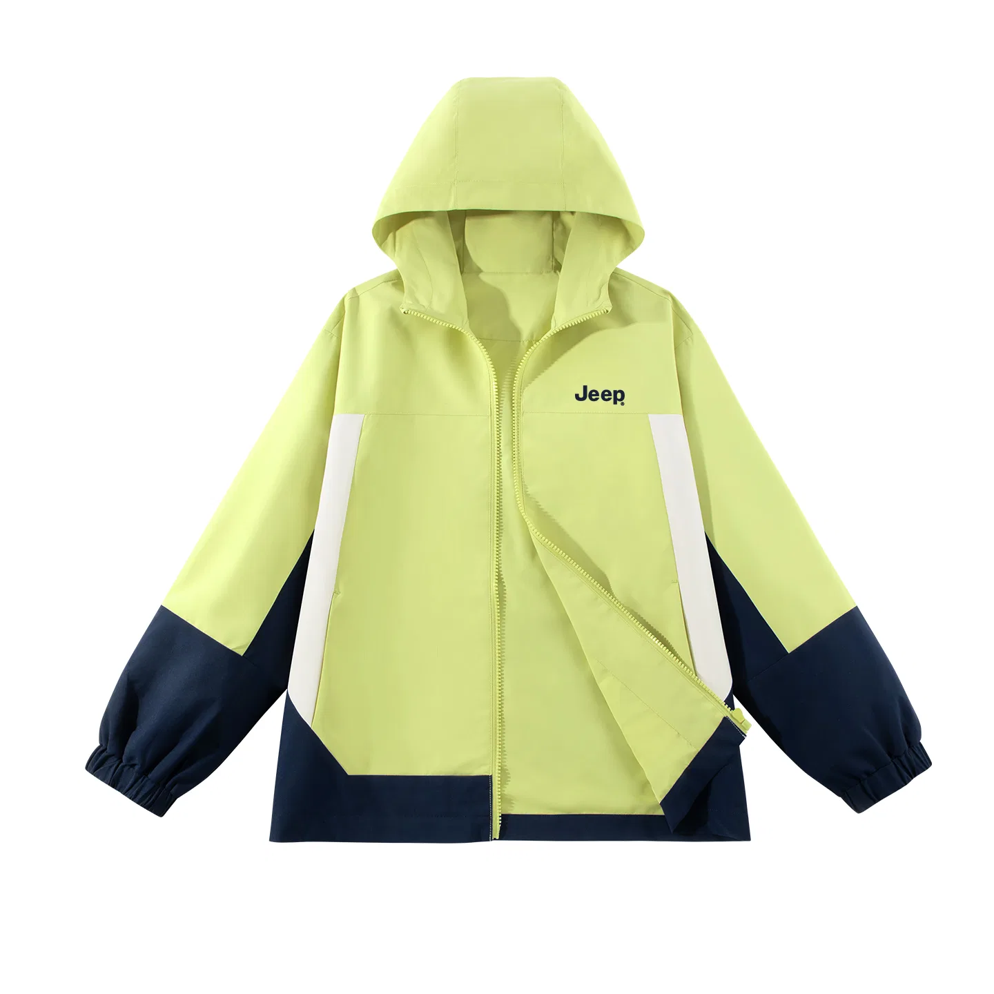 Детская куртка-софтшелл с капюшоном Jeep, Olive Green/Navy Blue