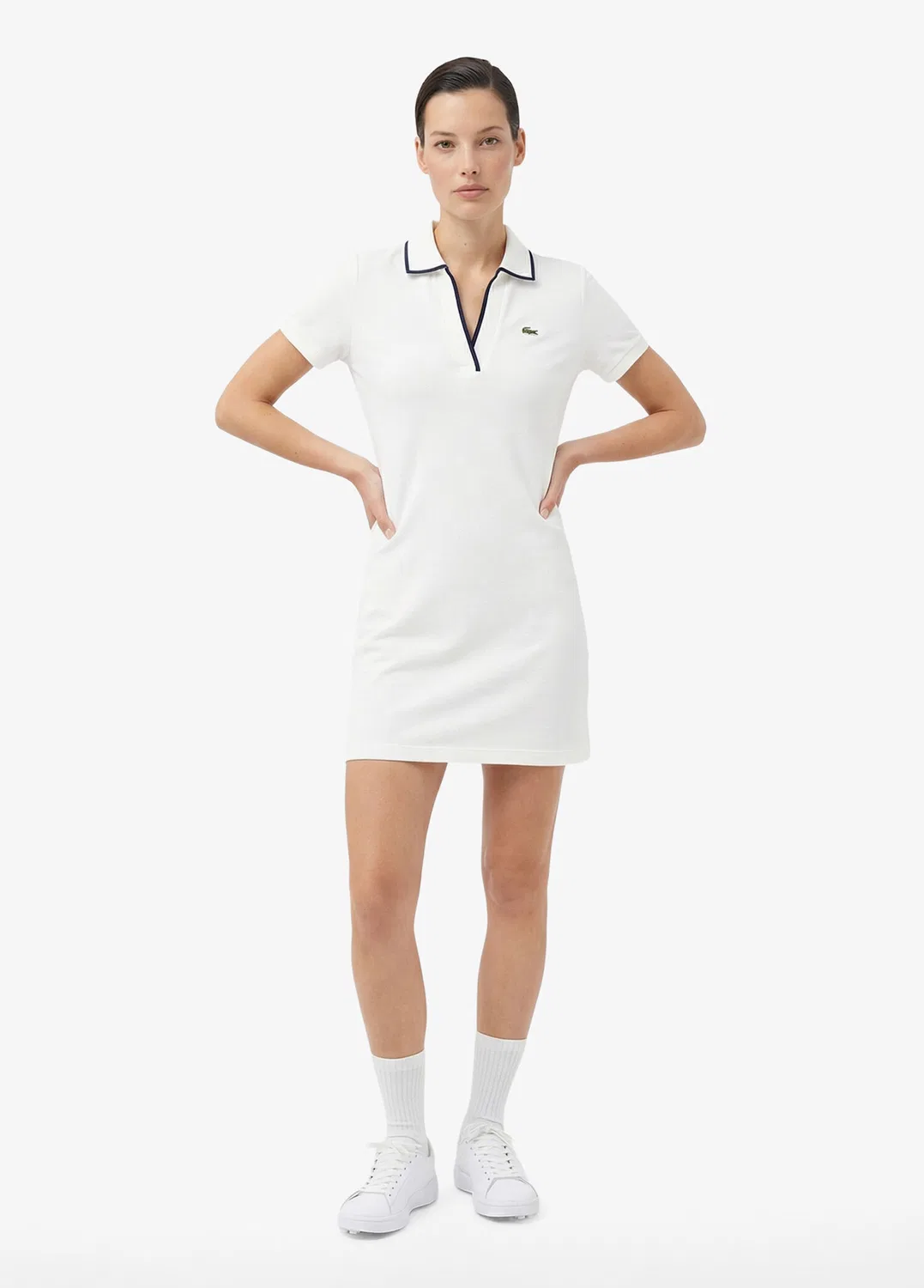 Платье-поло Lacoste Classic Fit, белый