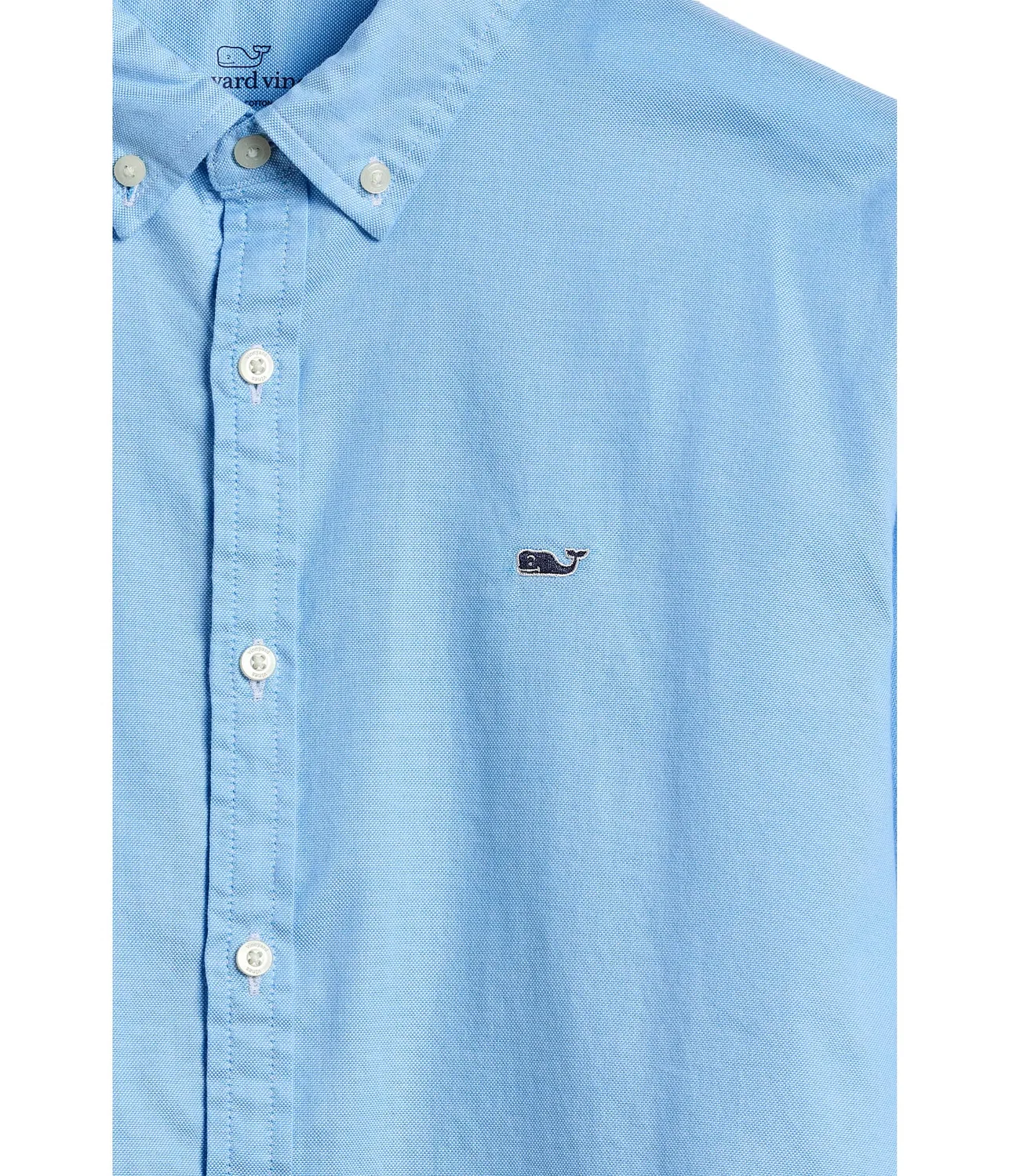 Рубашка Seawall Solid Oxford (для малышей/детей постарше) Vineyard Vines Kids, Ocean Breeze — фото 3