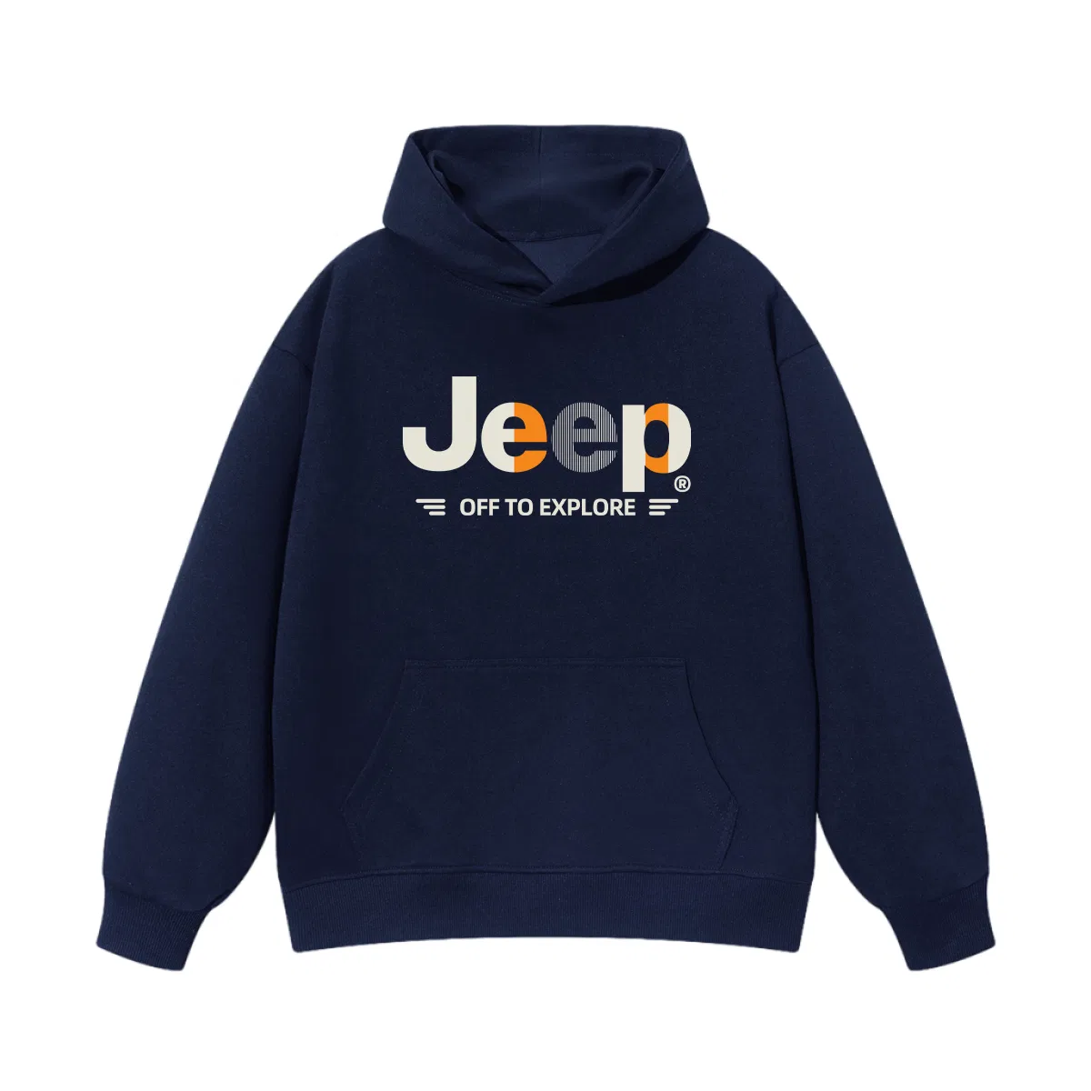 Детский свитшот с капюшоном, хлопковый, Jeep, Navy