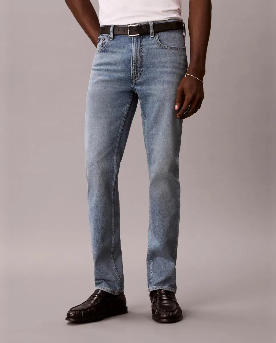 Мужское узкие джинсы, Vaquero Slim Straight 90s, Calvin Klein, голубой — фото 2