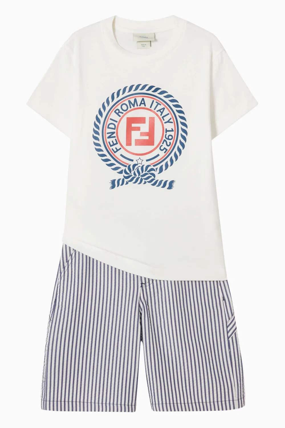 Футболка с принтом Crest Fendi, белый — фото 2