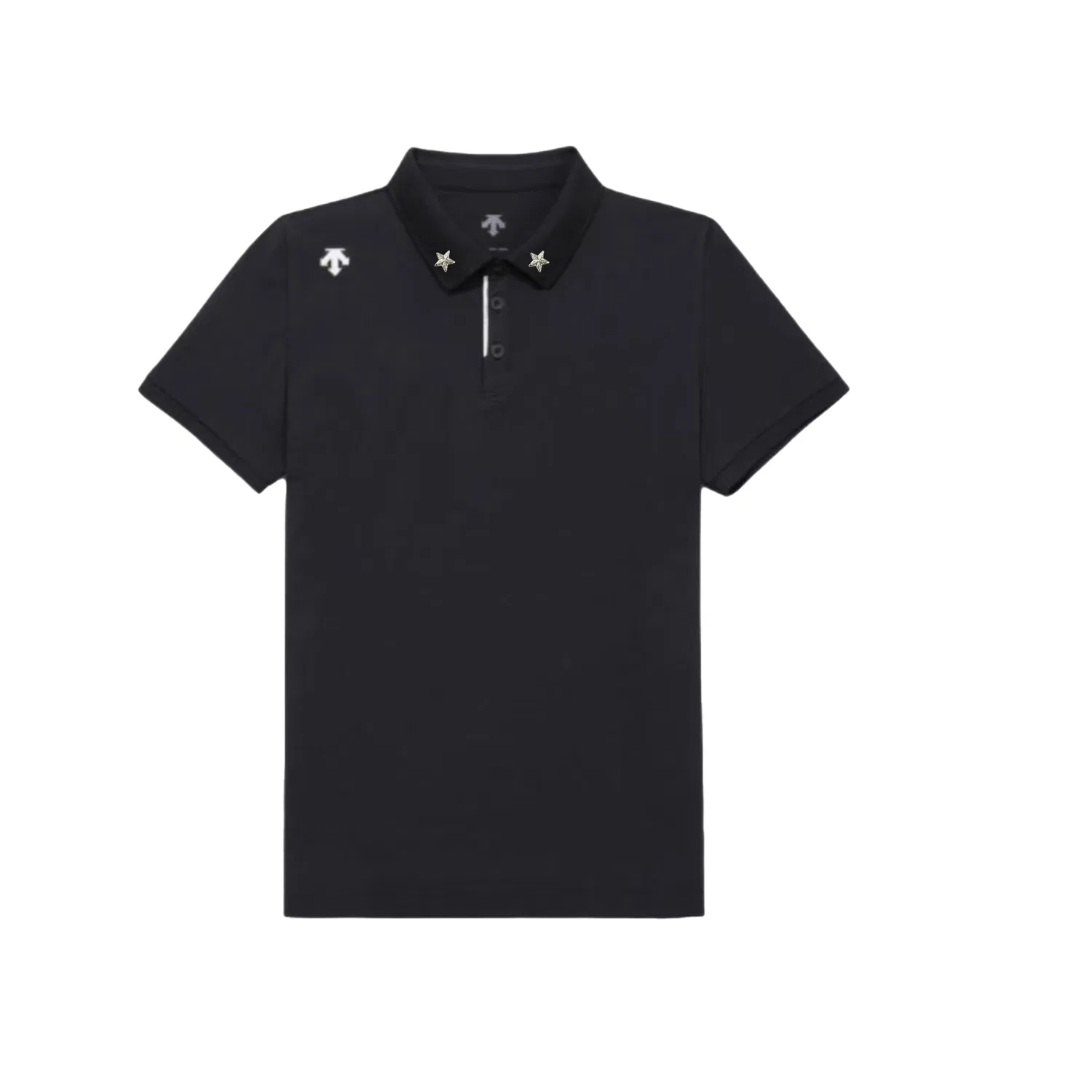 Детское поло с коротким рукавом Moderate, DESCENTE, Black/BLKO