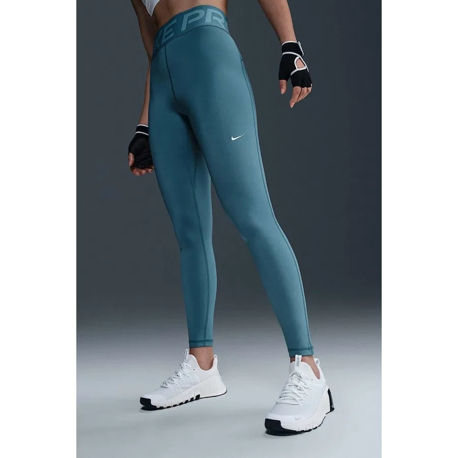 Леггинсы с высокой посадкой Pro Sculpt Dri Fit High Rise Full Length Nike, Светло-синий — фото 3