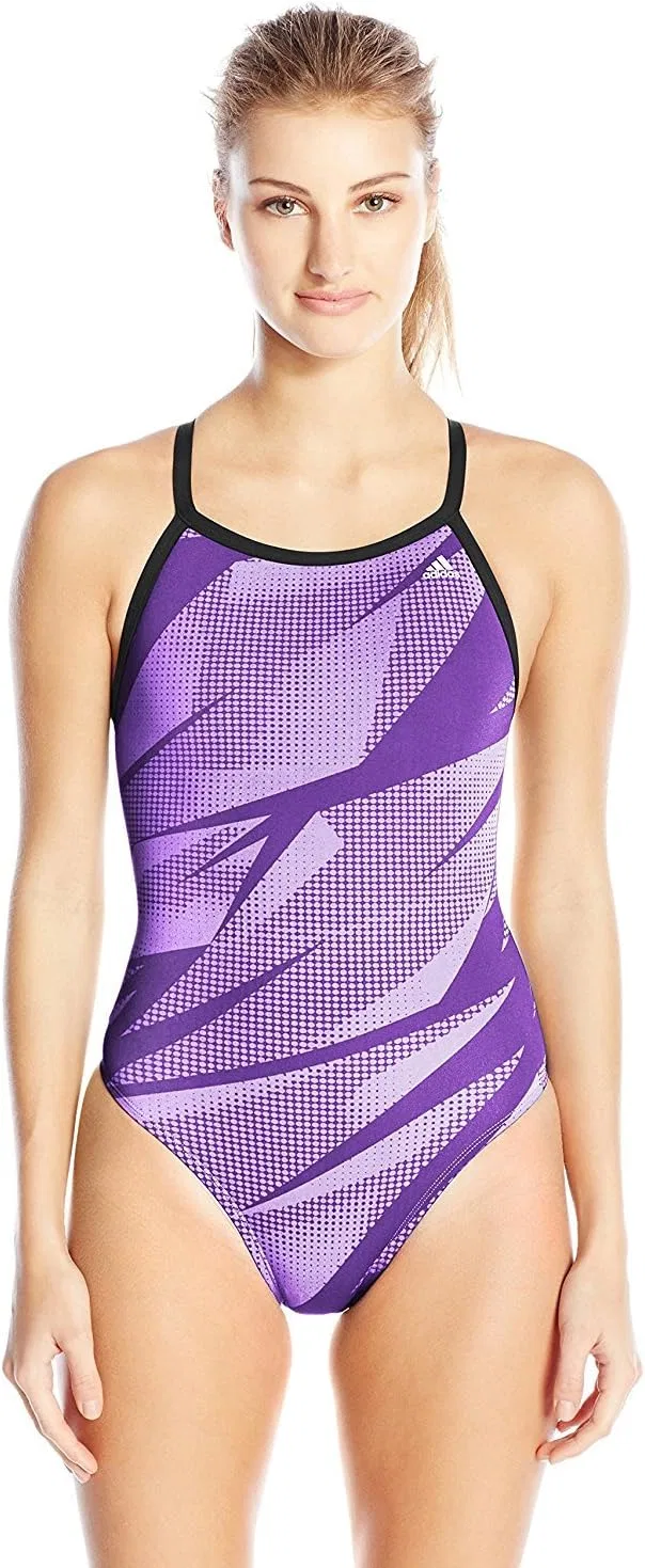 Женский тренировочный слитный купальник Vortex Back Adidas, Purple