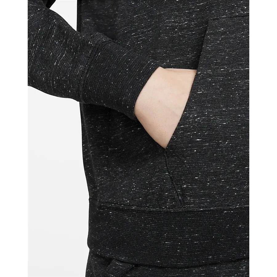 Женская худи с капюшоном и молнией Nike W Nsw Gym Vntg Easy Fz Hoodie, Черный — фото 3
