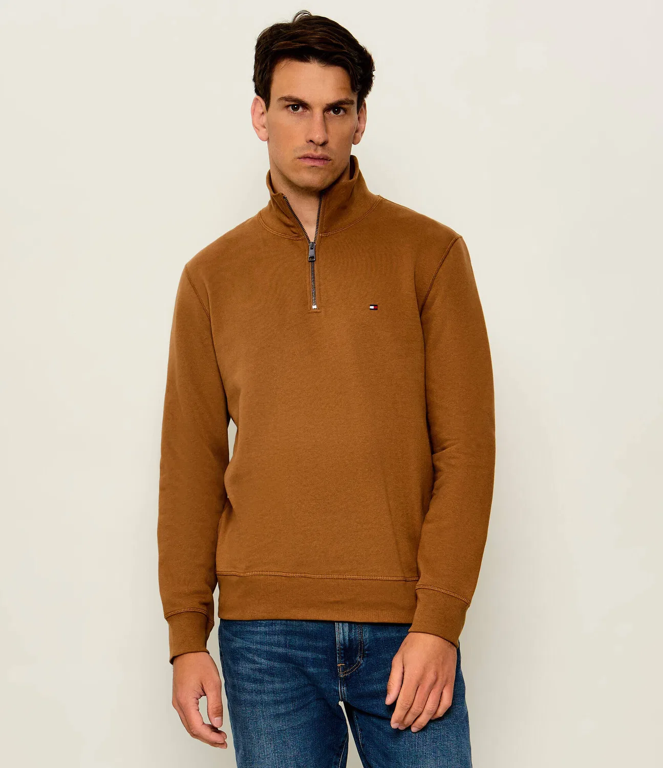 Худи с молнией Essential Tommy Hilfiger, Cammello