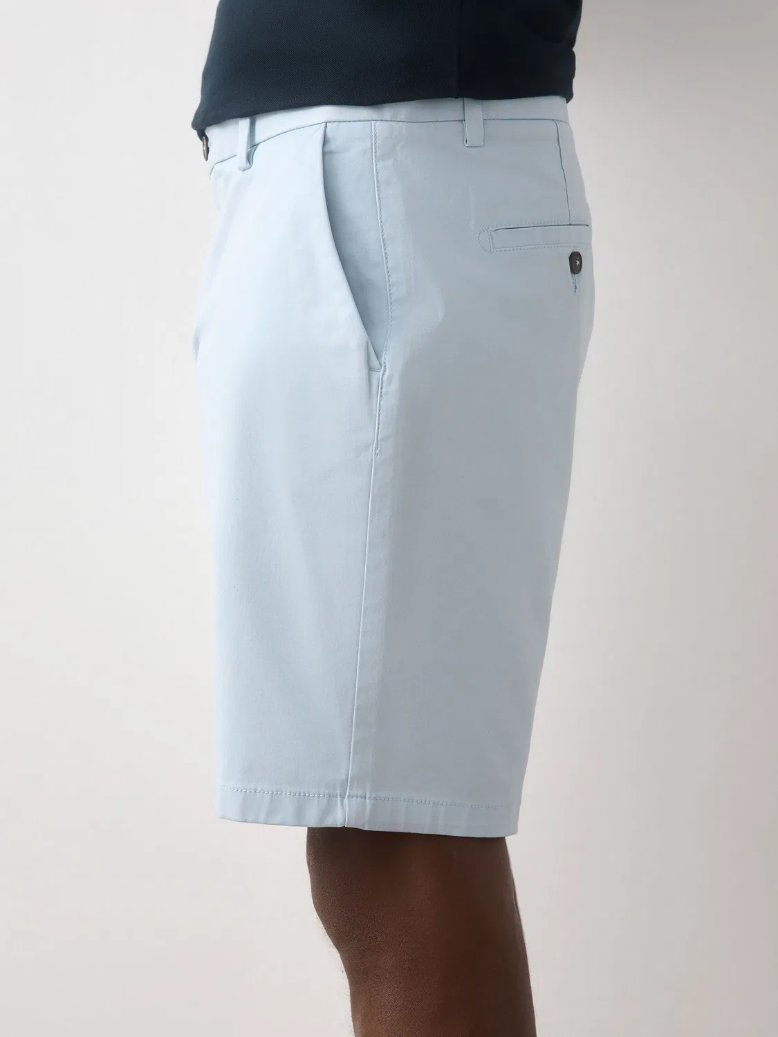 Шорты чинос, стрейч, Slim Fit Next, голубой — фото 3