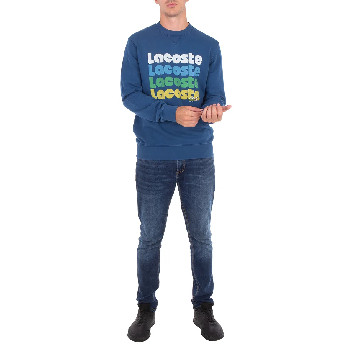 Свитшот с длинным рукавом Long Sleeves Pull Over Sweater Lacoste, Blue — фото 3
