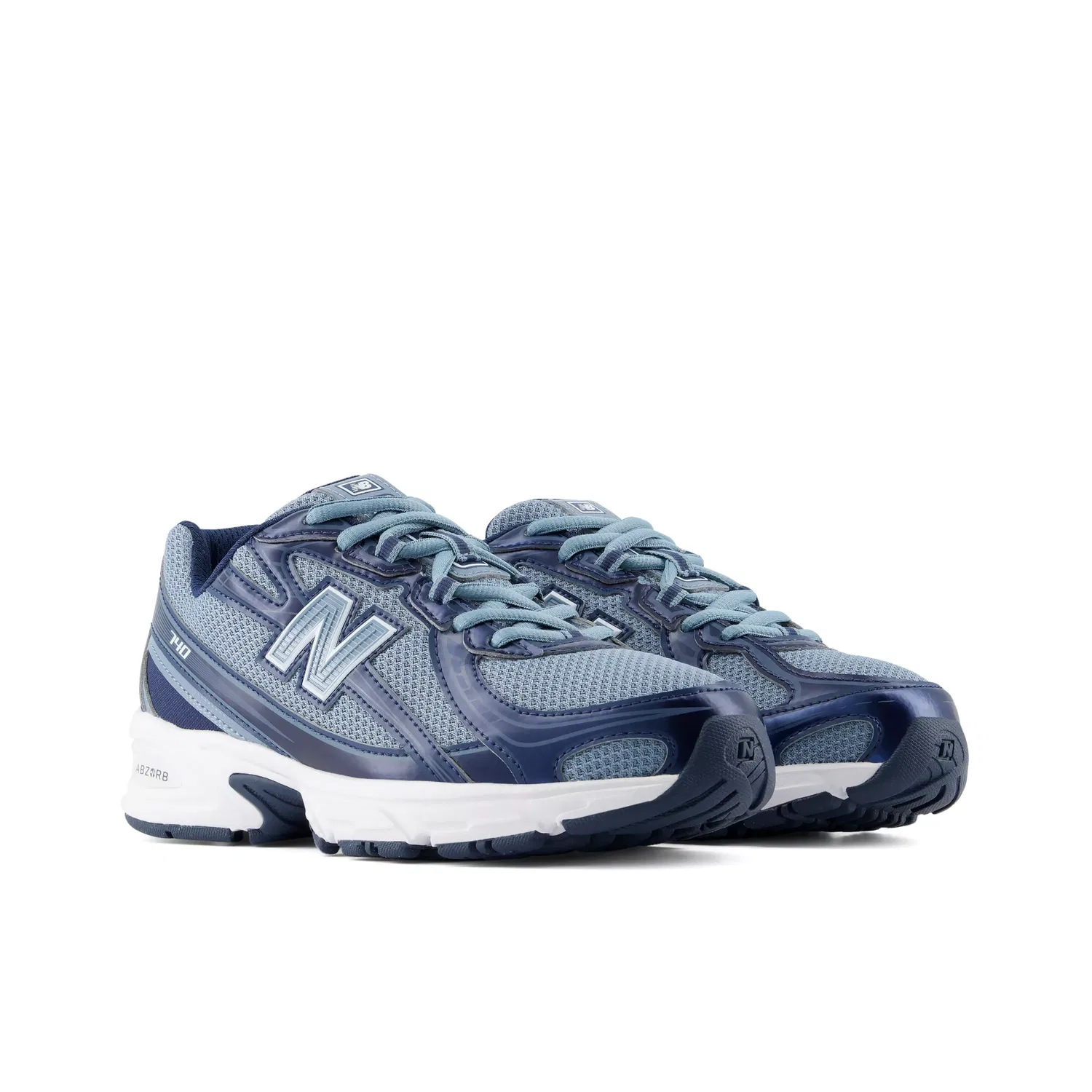 Детские кроссовки на шнуровке с амортизацией 740 Lace New Balance, Shadow Blue With Nb Navy — фото 2