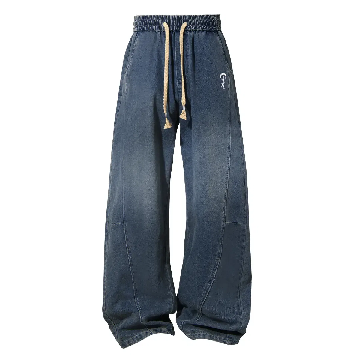 Детские джинсыс широкой штаниной Tonlion, vintage blue