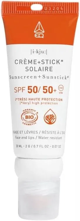 Солнцезащитный крем-стик 2 в 1 SPF50/SPF50+ Organic 20 мл