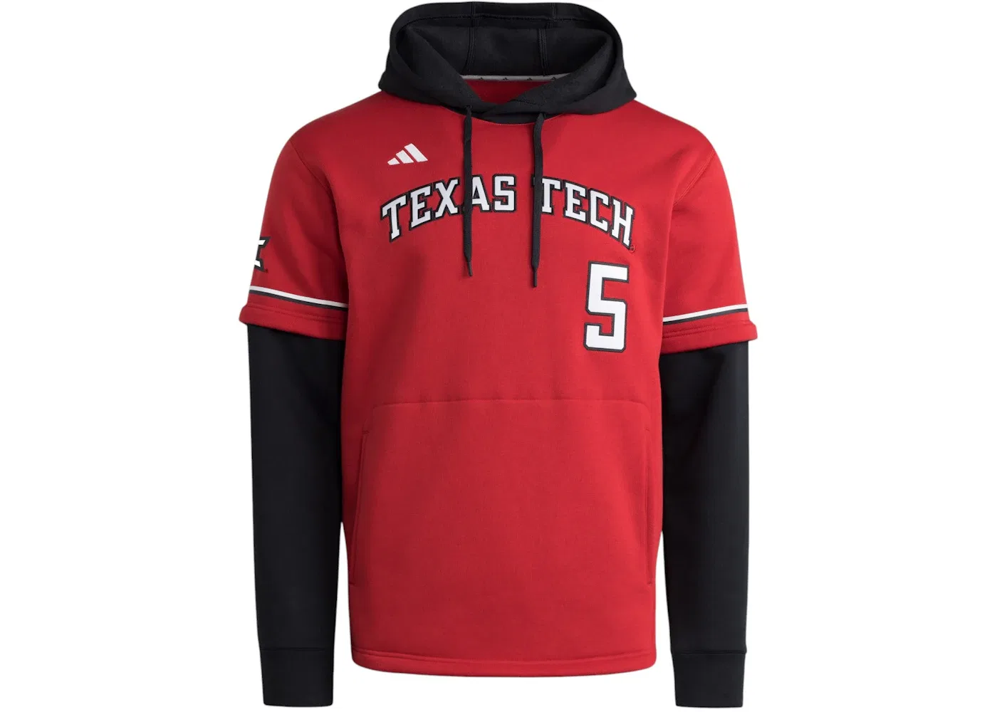 Мужская толстовка с длинным рукавом с принтом Patrick Mahomes Hoodie Adidas, Red Team Power Red Black