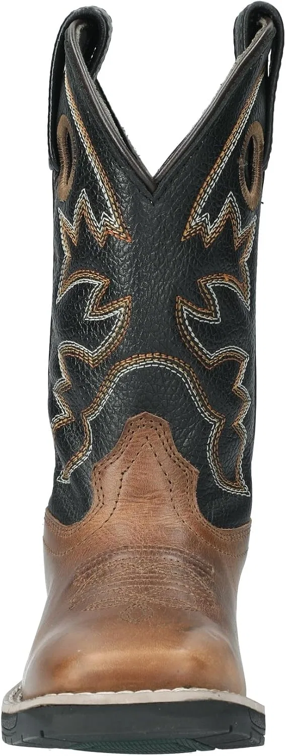 Детские ботинки для девочек с принтом Stampede Smoky Mountain Boots, Brown/Black — фото 2