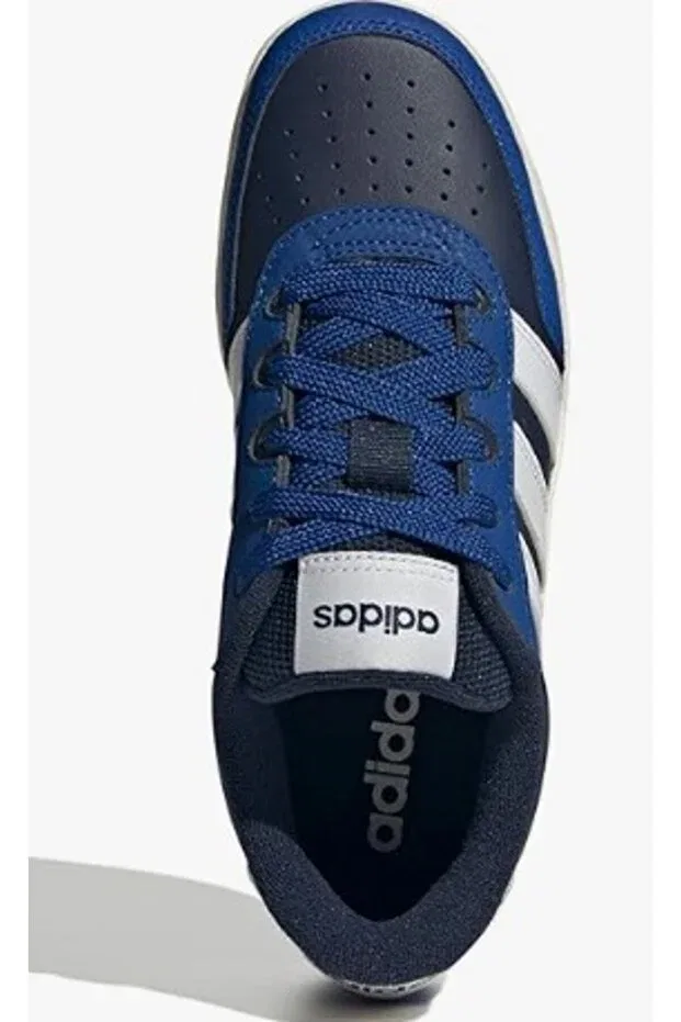 Детские туфли для девочек на плоской подошве со шнуровкой Adidas, Collegiate Navy — фото 2