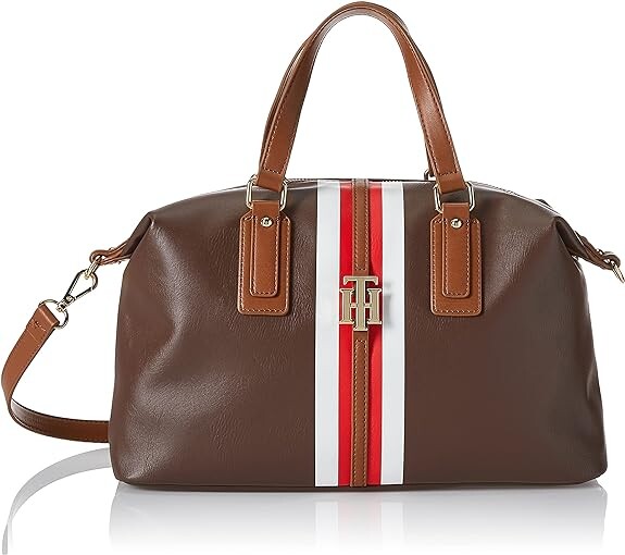 

Женская сумка через плечо Tommy Hilfiger Jaden Satchel, каштановый, Зеленый, Женская сумка через плечо Tommy Hilfiger Jaden Satchel, каштановый