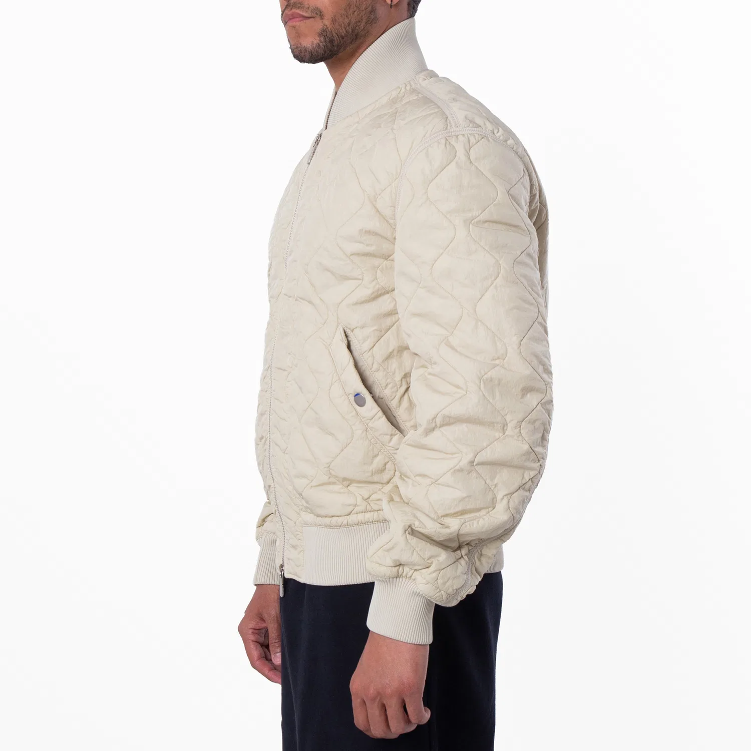 Куртка-бомбер стеганая нейлоновая Quilted Nylon Bomber Jacket Burberry, Soap — фото 4