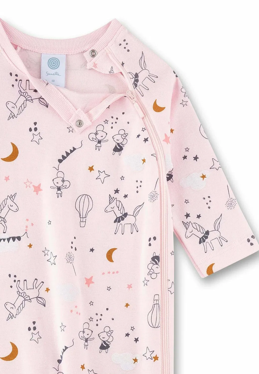 Strampler einhorn - пижама Sanetta, Light Pink — фото 3