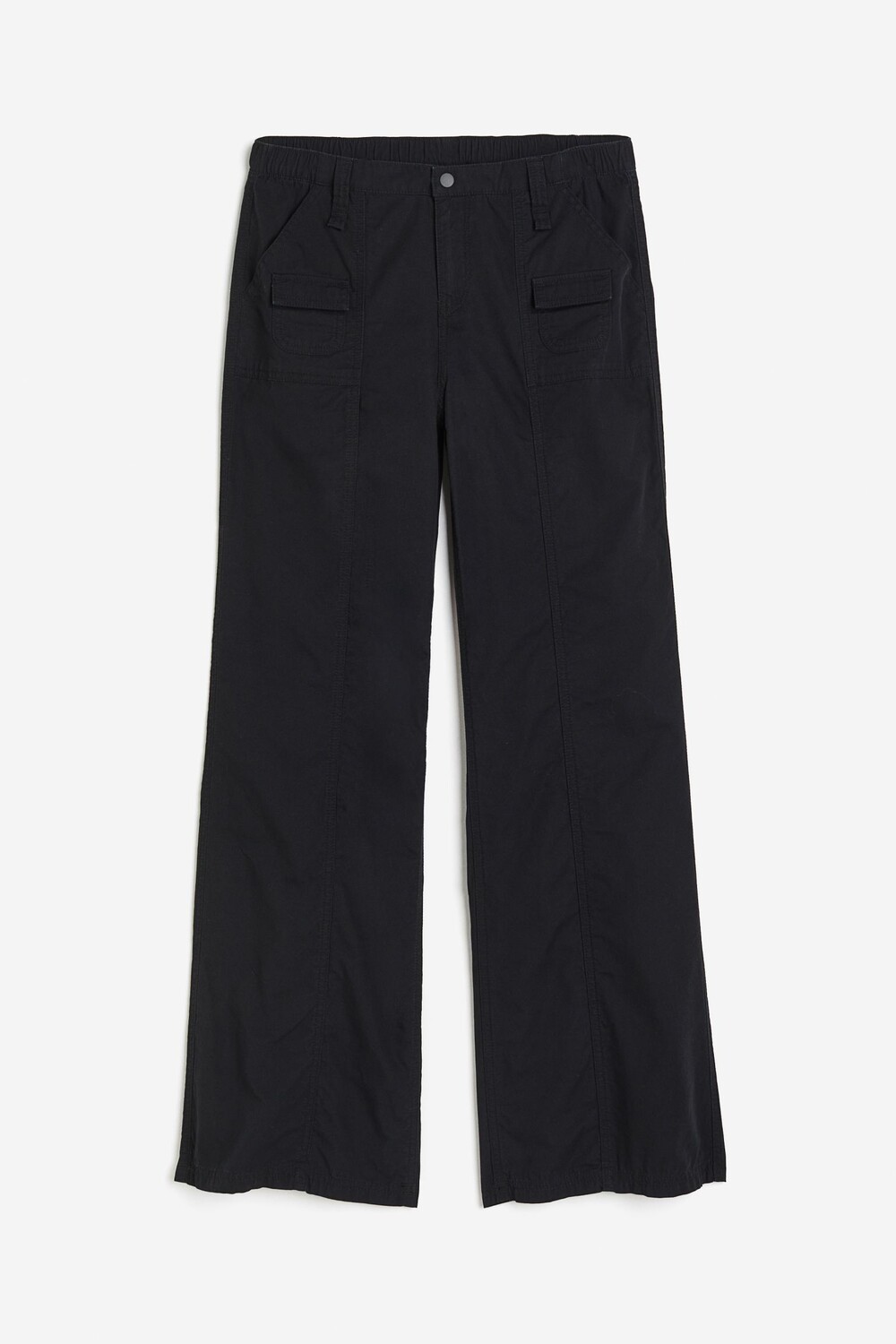

Брюки H&M Canvas Cargo, черный