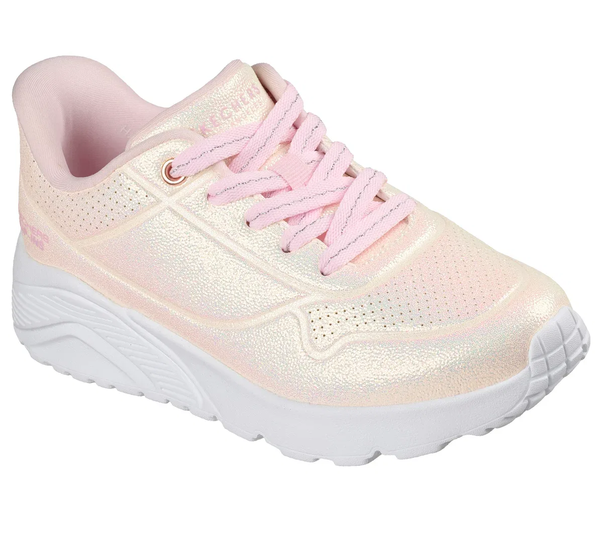 Детские слипоны UNO Lite Ease Skechers, светло-розовый — фото 4