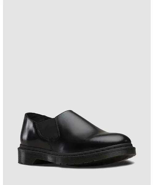 Унисекс кожаные слипоны Dr. Martens LOUIS чёрные