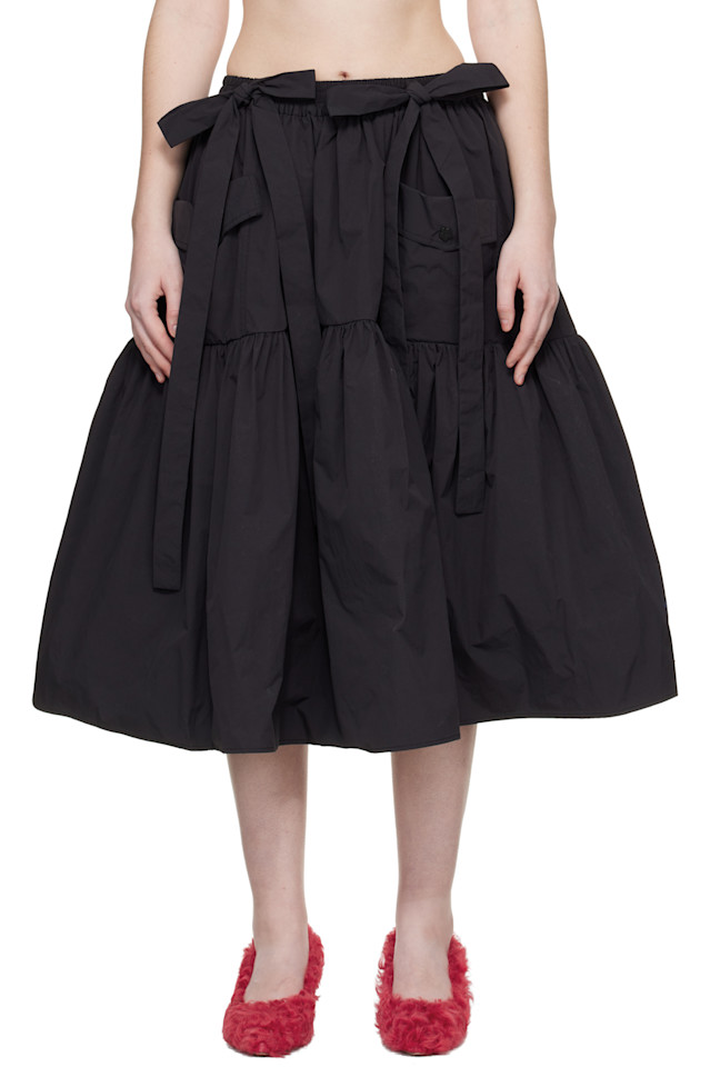 

Юбка миди Cbcai Cecilie Bahnsen, черный