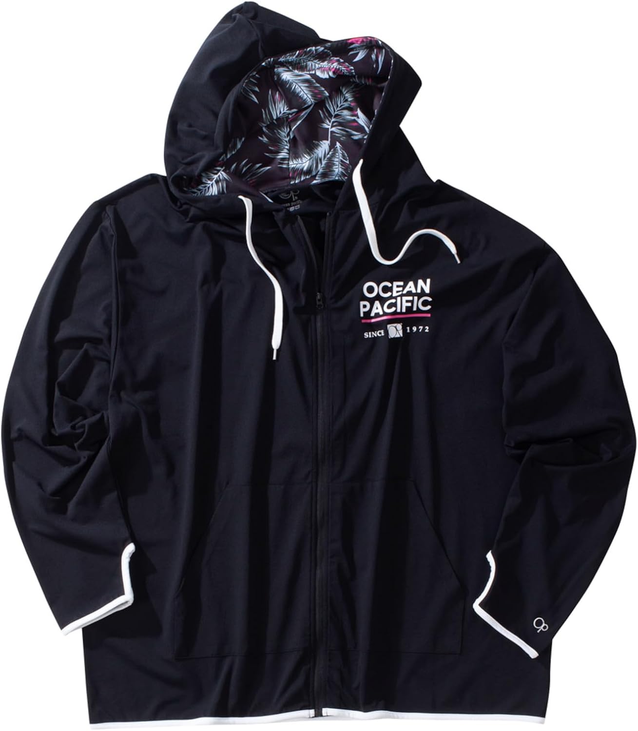 

Мужская толстовка с капюшоном Ocean Pacific, размер Large, толстовка с длинными рукавами и застежкой-молнией PEARTEX UV, черный