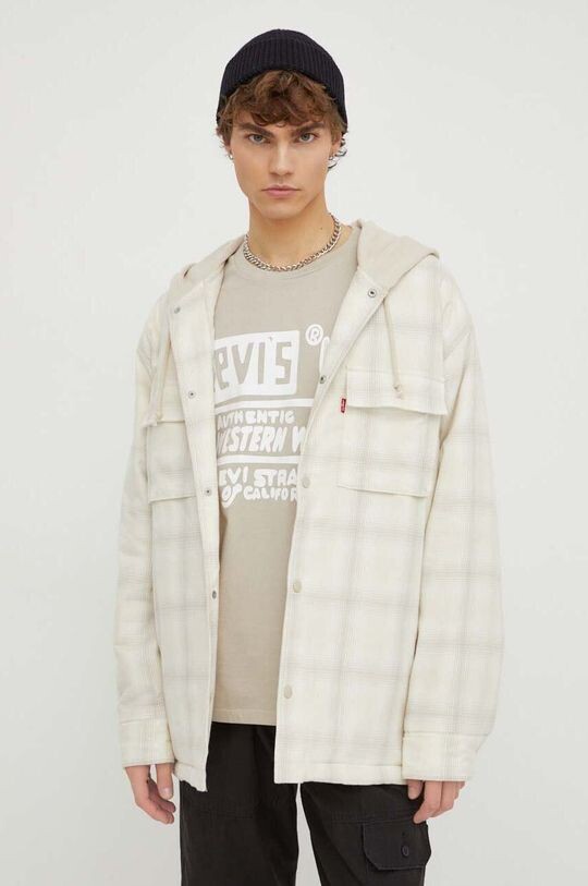 

Хлопковая куртка Levi's, бежевый