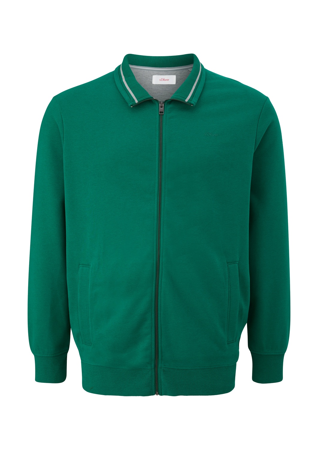 

s.Oliver Men Big Sizes Толстовка с молнией в изумрудном цвете