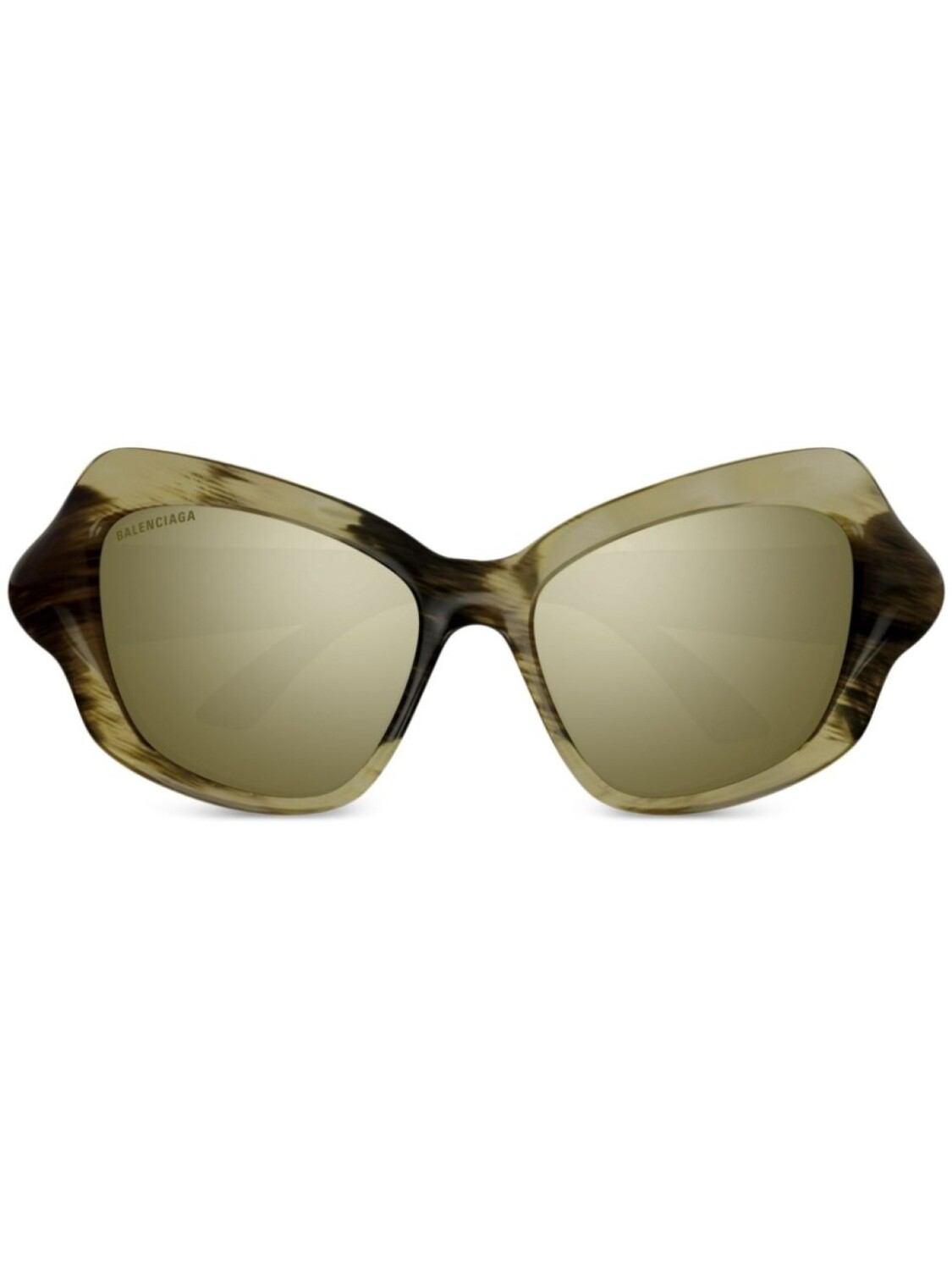 

Balenciaga Eyewear солнцезащитные очки в D-образной оправе, коричневый
