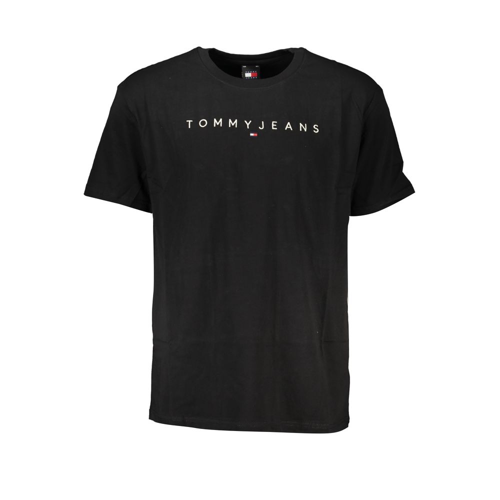

Черная хлопковая футболка Tommy Hilfiger