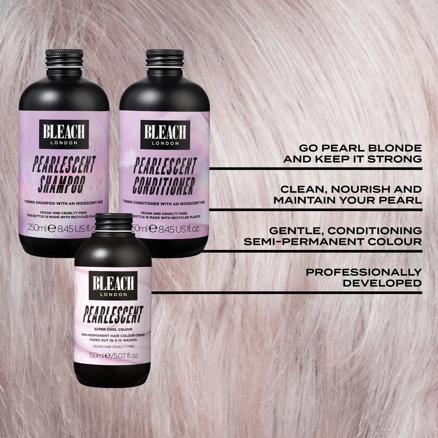 Набор для ухода за волосами «Pearlescent» для жемчужного блонда от Bleach London Bleach London — фото 3